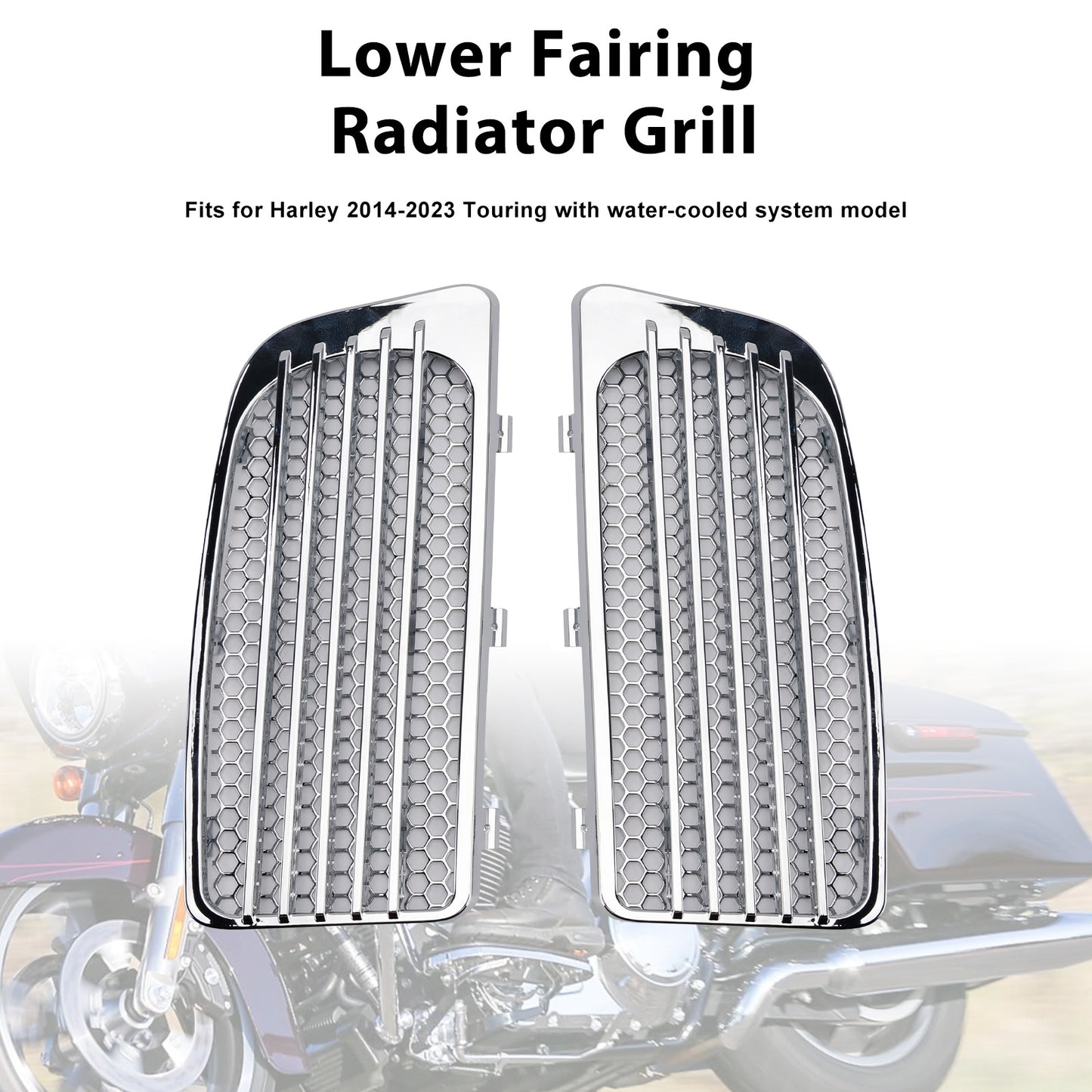 2015-2023 Harley Touring FLHTKL Lower Fairing Radiator Grill Fit