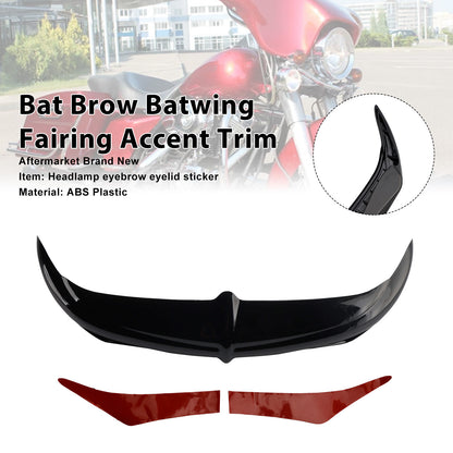 1996–1998 Harley Touring Electra Glide Ultra Classic FLHTCU Bat Brow Batwing Fairing Accent Trim