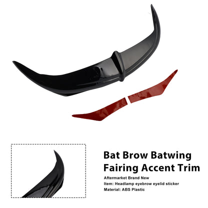 1996–1998 Harley Touring Electra Glide Ultra Classic FLHTCU Bat Brow Batwing Fairing Accent Trim