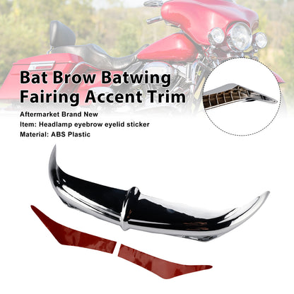 96-13 Electra Street Glides Trikes Bat Brow Batwing Fairing Accent Trim