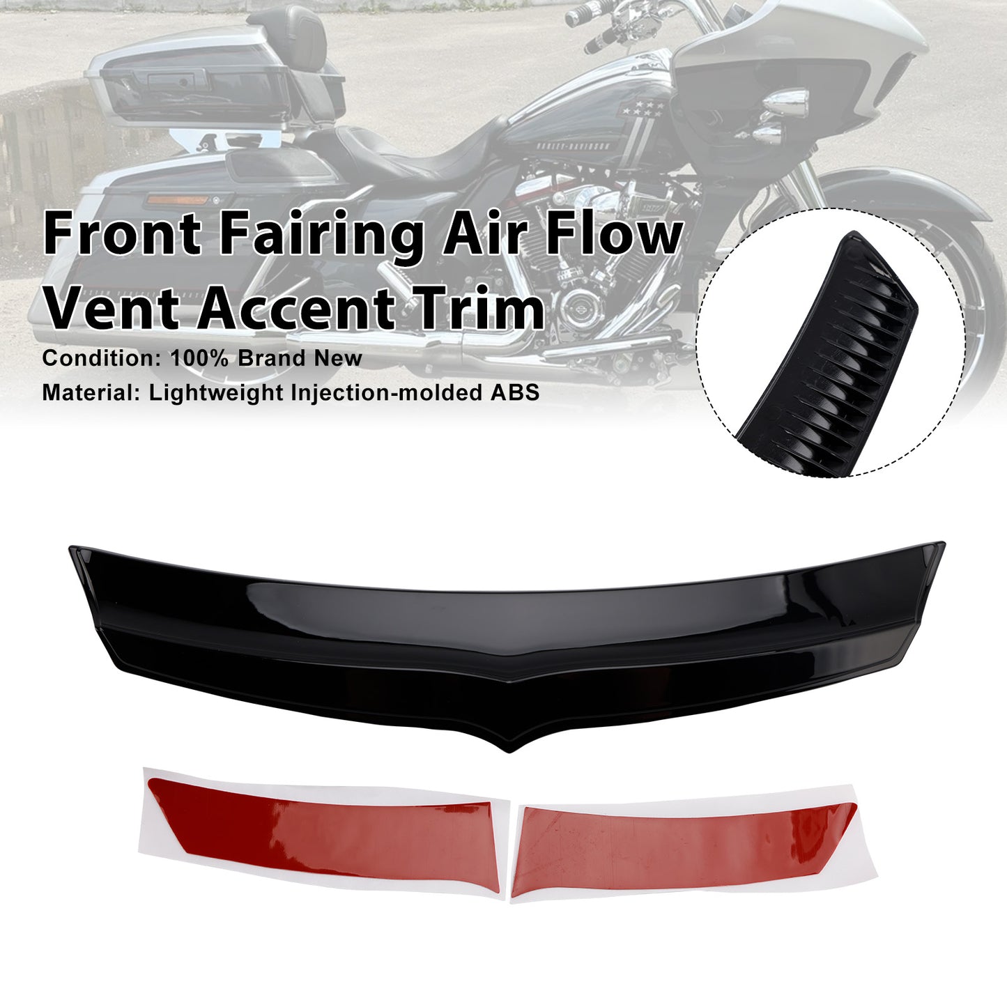 2015-2019 Harley Road Glides Front Fairing Air Flow Vent Accent Trim