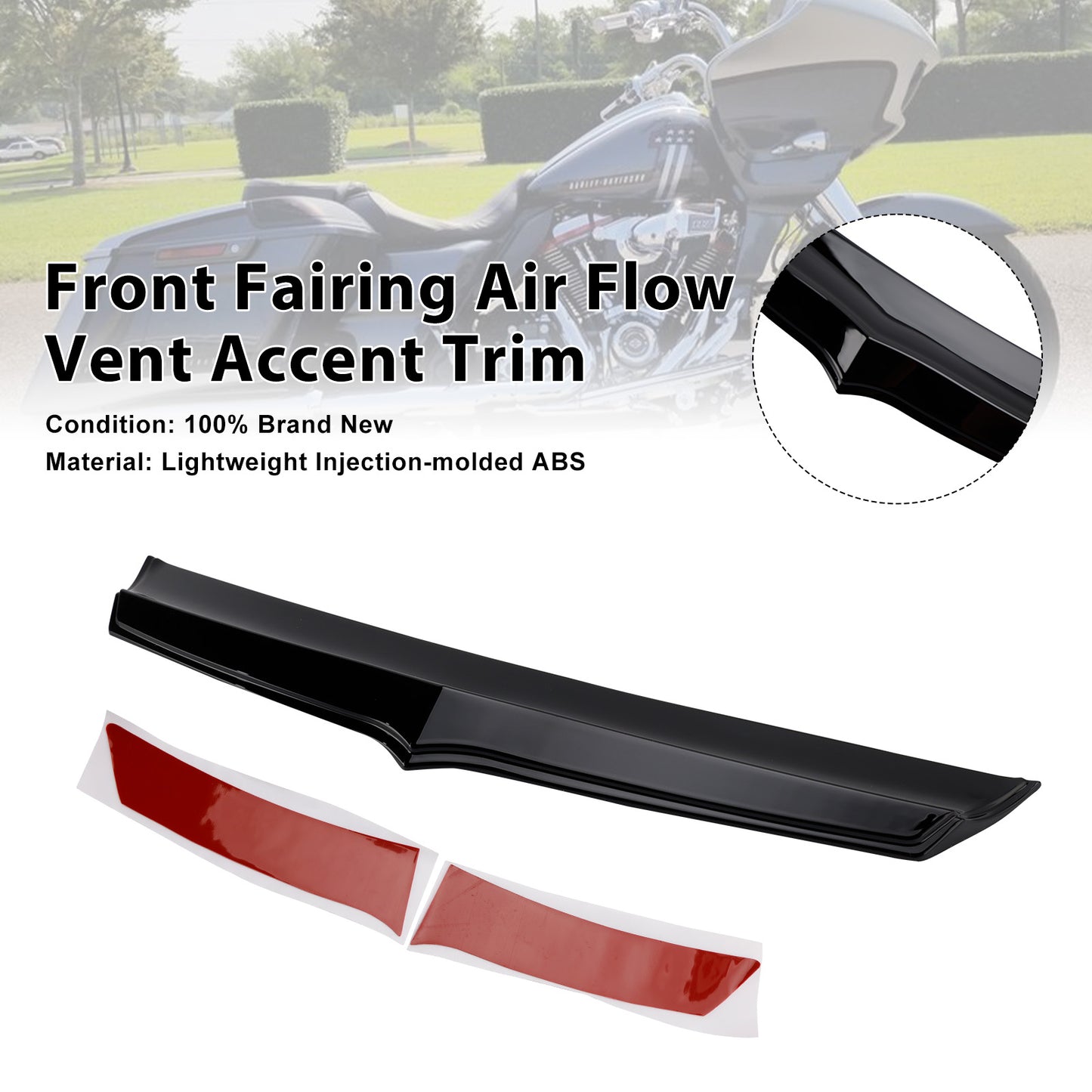 2015-2019 Harley Road Glides Front Fairing Air Flow Vent Accent Trim