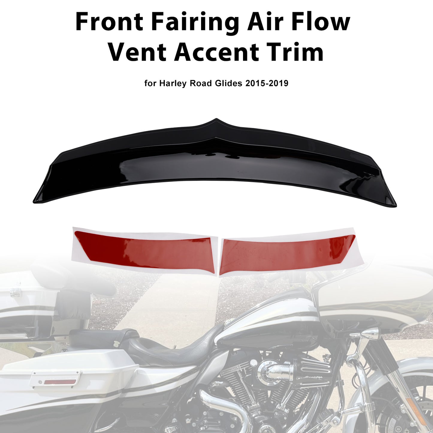 2015-2019 Harley Road Glides Front Fairing Air Flow Vent Accent Trim