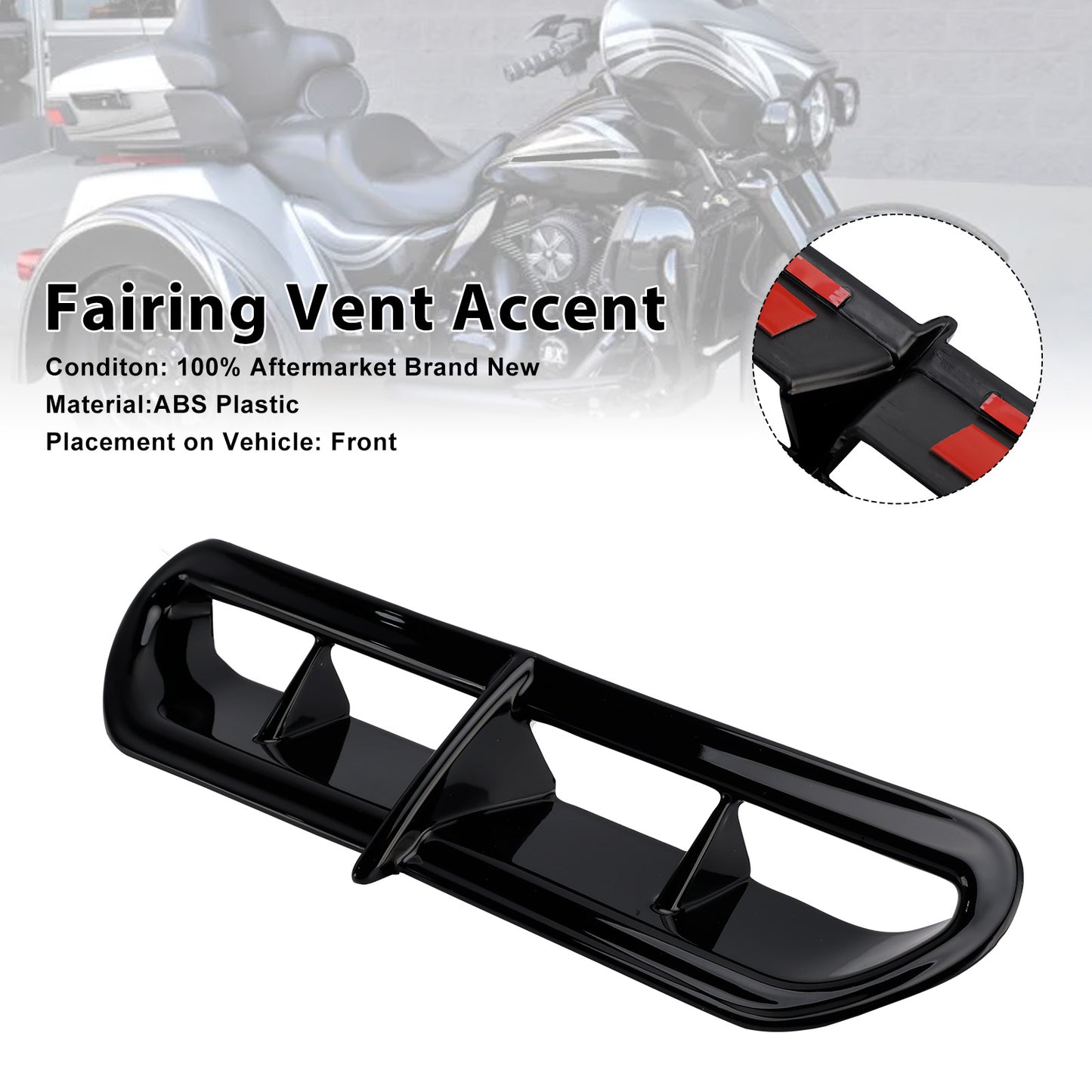 2014-2022 Harley Touring&Trike Outer Electra Street Glide Trike Glide Ultra Fairing Vent Accent