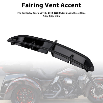 2014-2022 Harley Touring&Trike Outer Electra Street Glide Trike Glide Ultra Fairing Vent Accent