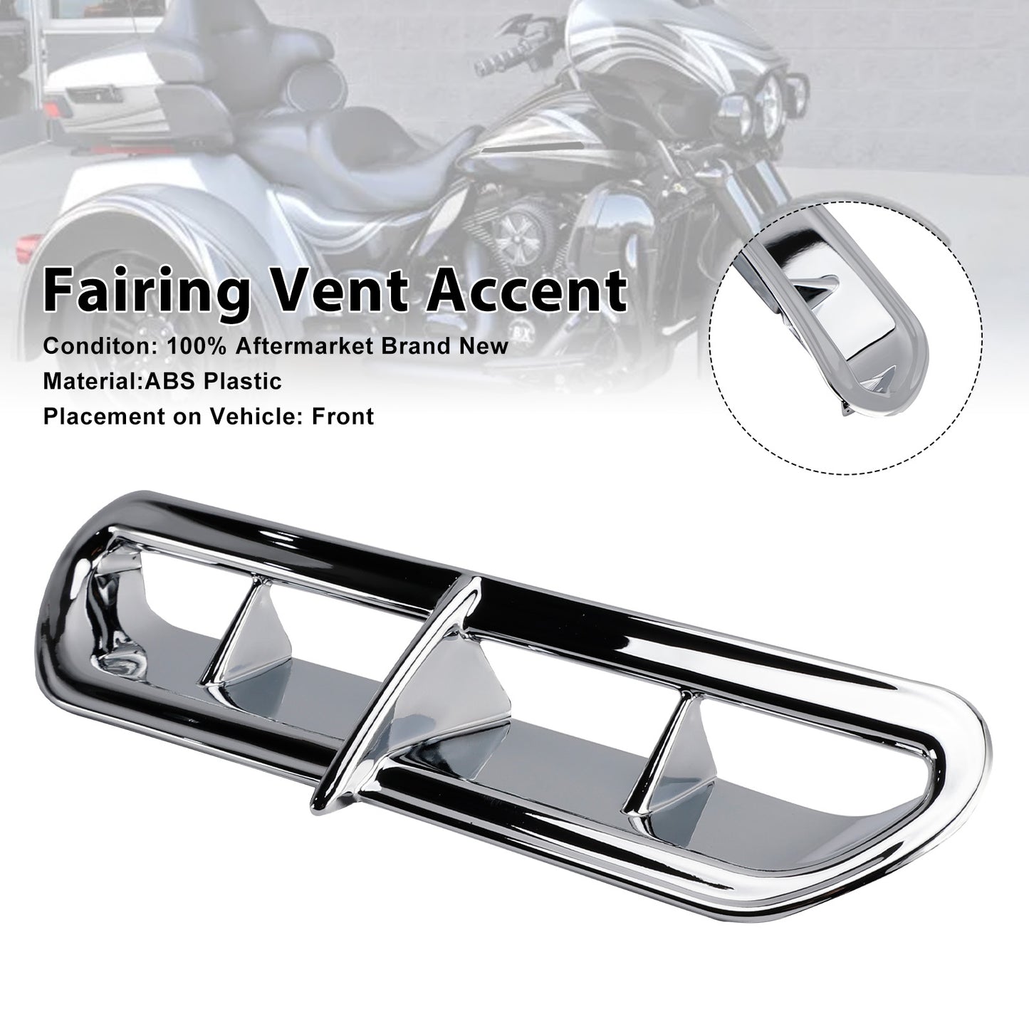 2014-2022 Harley Touring&Trike Outer Electra Street Glide Trike Glide Ultra Fairing Vent Accent