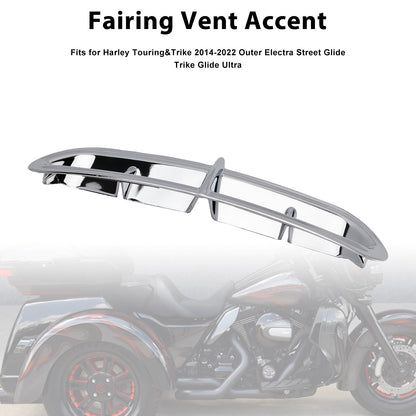 2014-2022 Harley Touring&Trike Outer Electra Street Glide Trike Glide Ultra Fairing Vent Accent