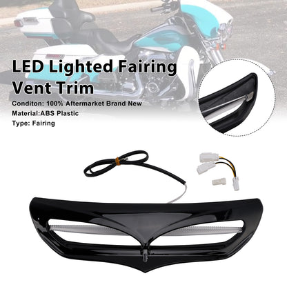 2015-2019 Harley Davidson FLHTKL Electra Glide Ultra Limited Low LED Lighted Fairing Vent Trim