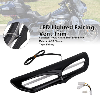 2015-2019 Harley Davidson FLHTKL Electra Glide Ultra Limited Low LED Lighted Fairing Vent Trim