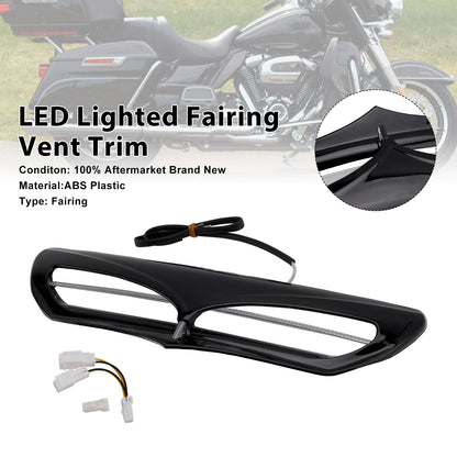 2015-2019 Harley Davidson FLHTKL Electra Glide Ultra Limited Low LED Lighted Fairing Vent Trim