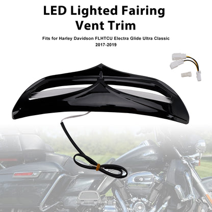 2015-2019 Harley Davidson FLHTKL Electra Glide Ultra Limited Low LED Lighted Fairing Vent Trim