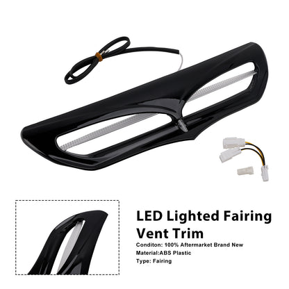2015-2019 Harley Davidson FLHTKL Electra Glide Ultra Limited Low LED Lighted Fairing Vent Trim