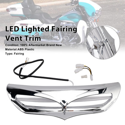 2014-2016 Harley Davidson FLHTCU Electra Glide Ultra Classic LED Lighted Fairing Vent Trim