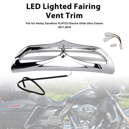 2014-2016 Harley Davidson FLHTCU Electra Glide Ultra Classic LED Lighted Fairing Vent Trim