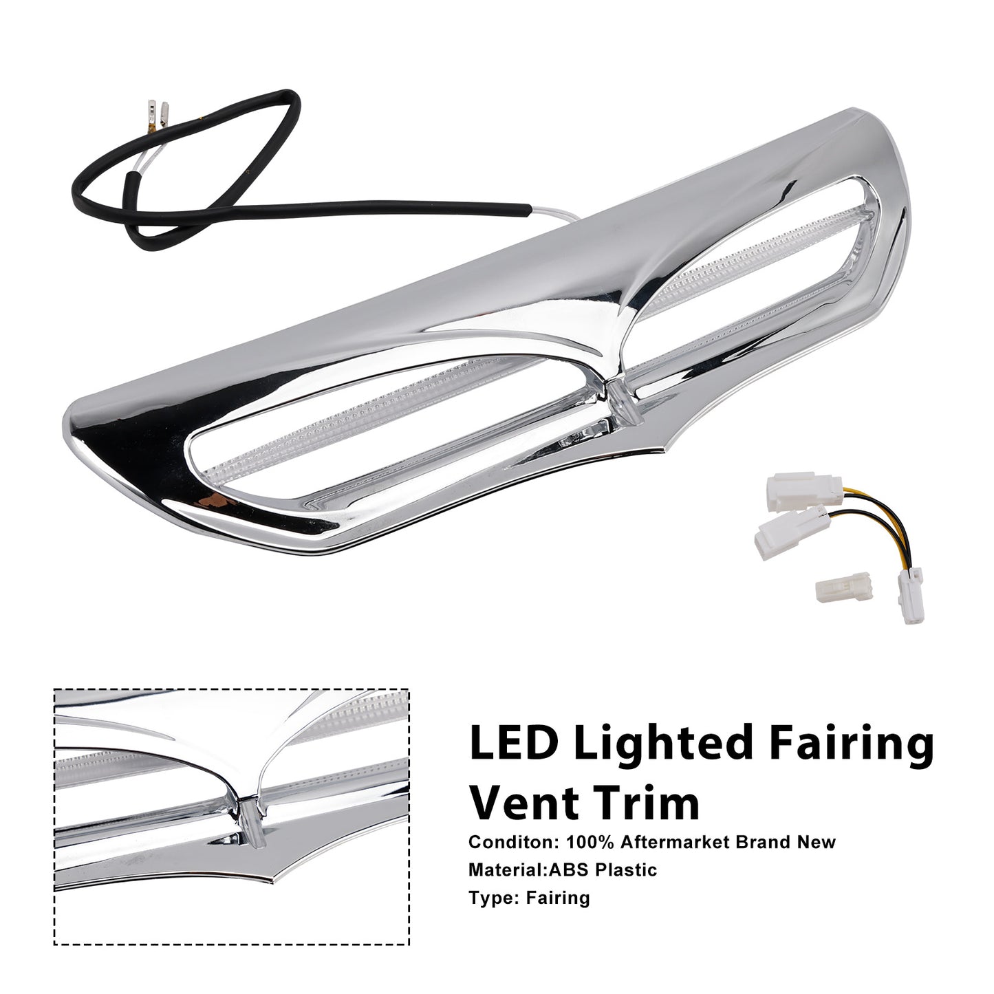 2014-2016 Harley Davidson FLHTCU Electra Glide Ultra Classic LED Lighted Fairing Vent Trim