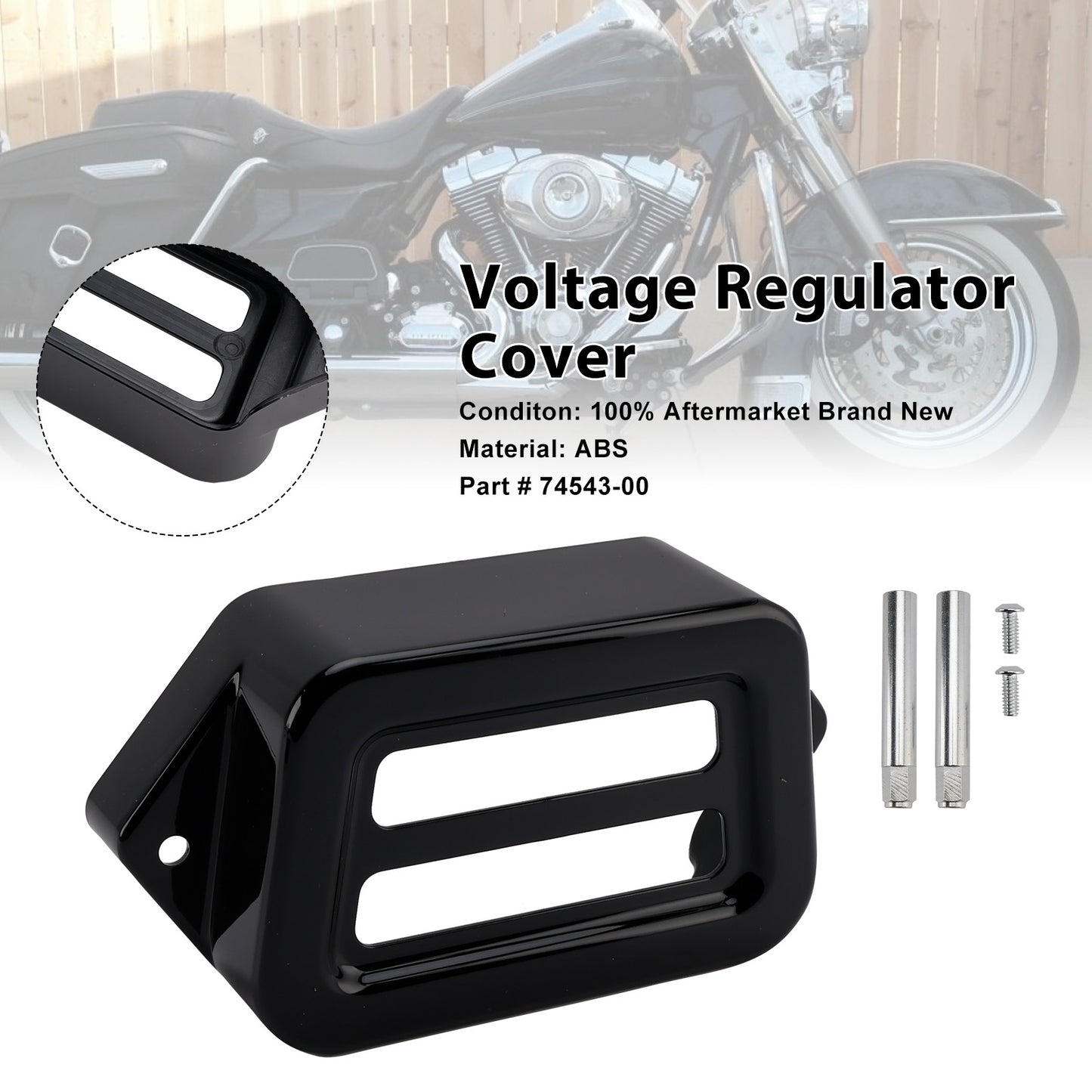 1997-2008 Road King Electra Street Road Glide Voltage Regulator Cover