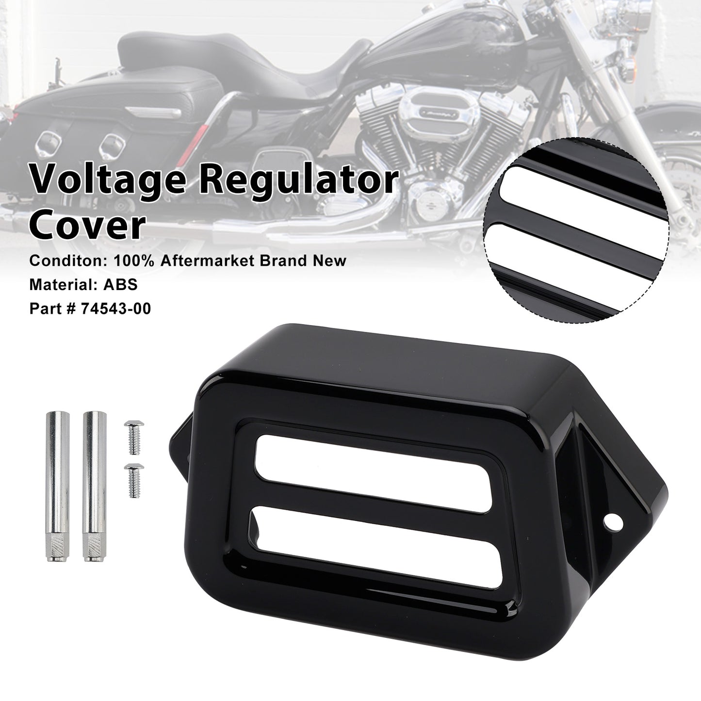 1997-2008 Road King Electra Street Road Glide Voltage Regulator Cover