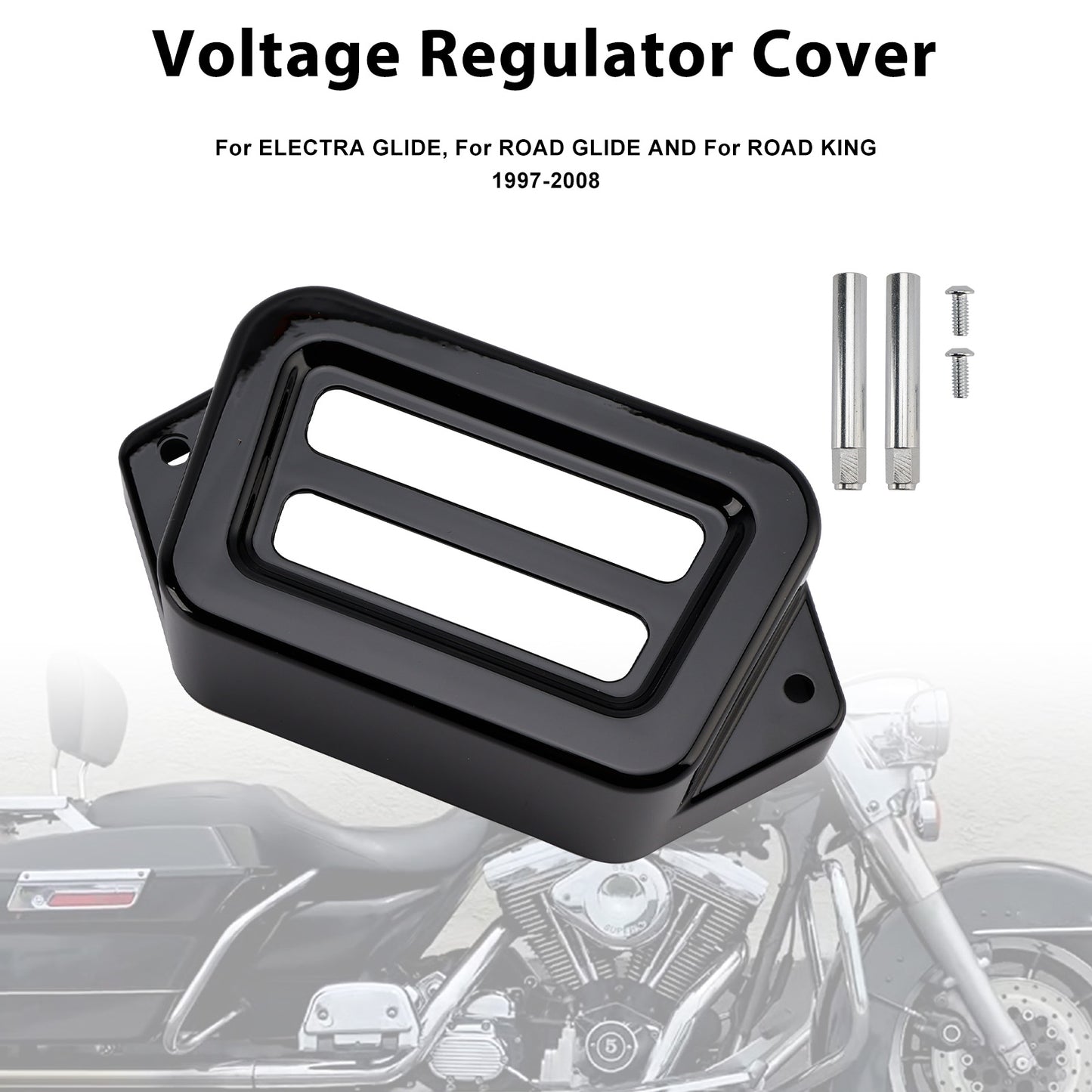 1997-2008 Road King Electra Street Road Glide Voltage Regulator Cover