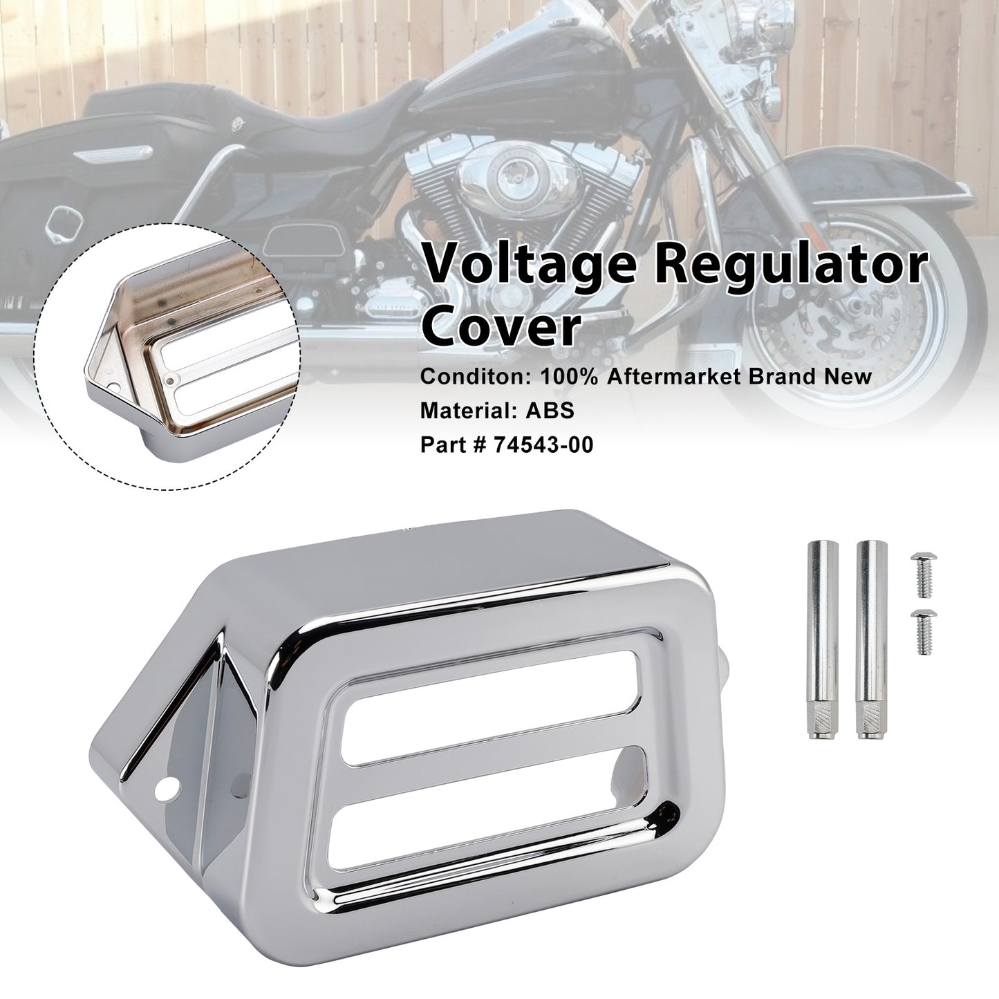 2004-2007 Harley Road King Custom Voltage Regulator Cover