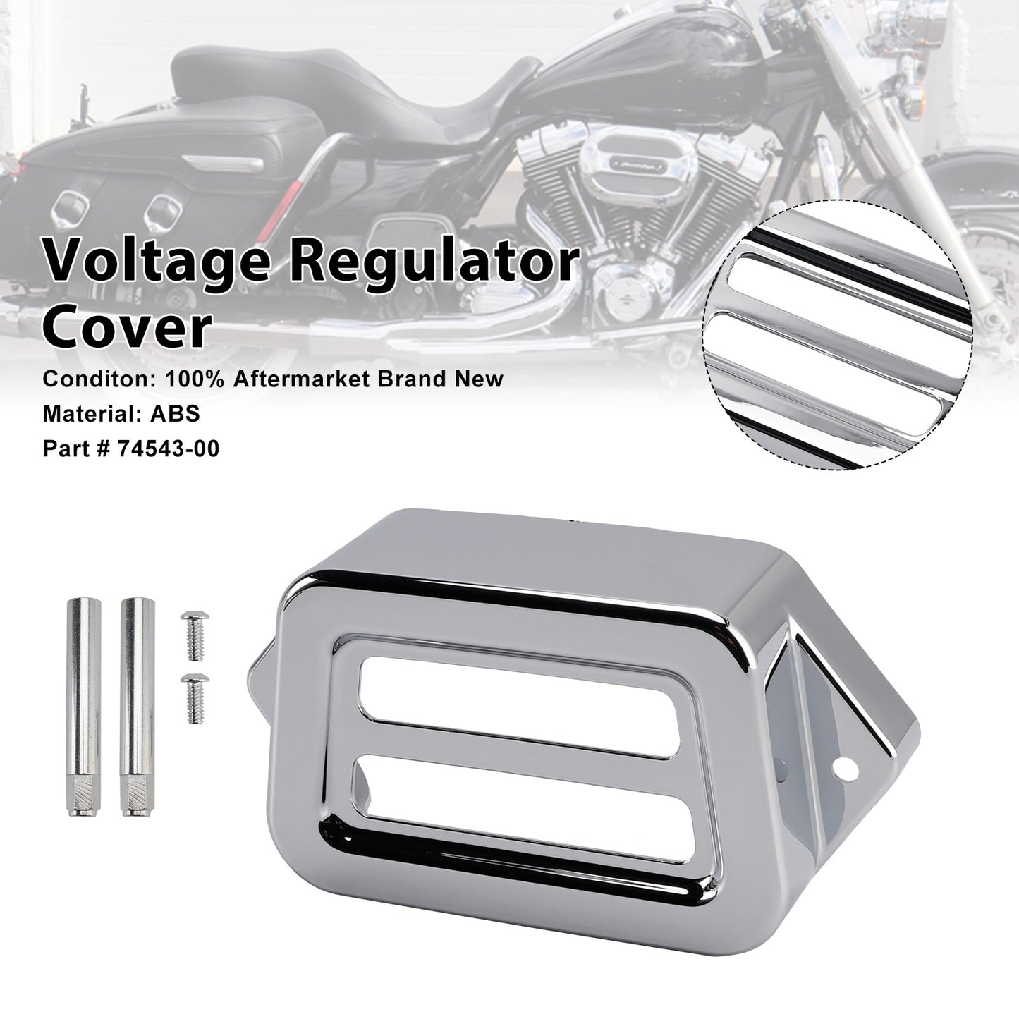 2004-2007 Harley Road King Custom Voltage Regulator Cover