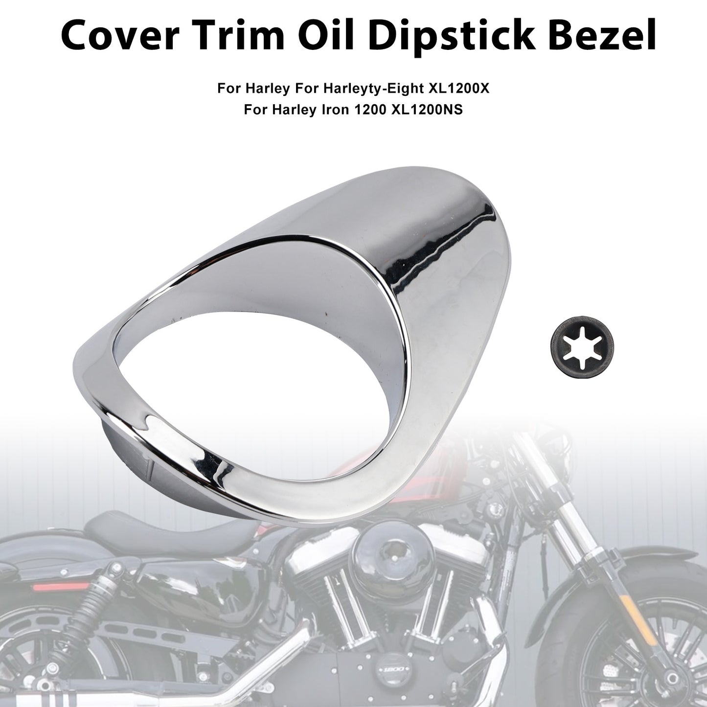 2021 Harley For Harleyty-Eight XL1200X Trim Oil Dipstick Bezel Cover