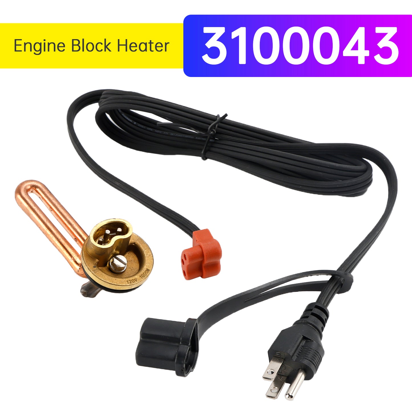 2007-2015 Chevrolet GMC V8 6.6L Diesel Duramax 3100130 Engine Block Heater