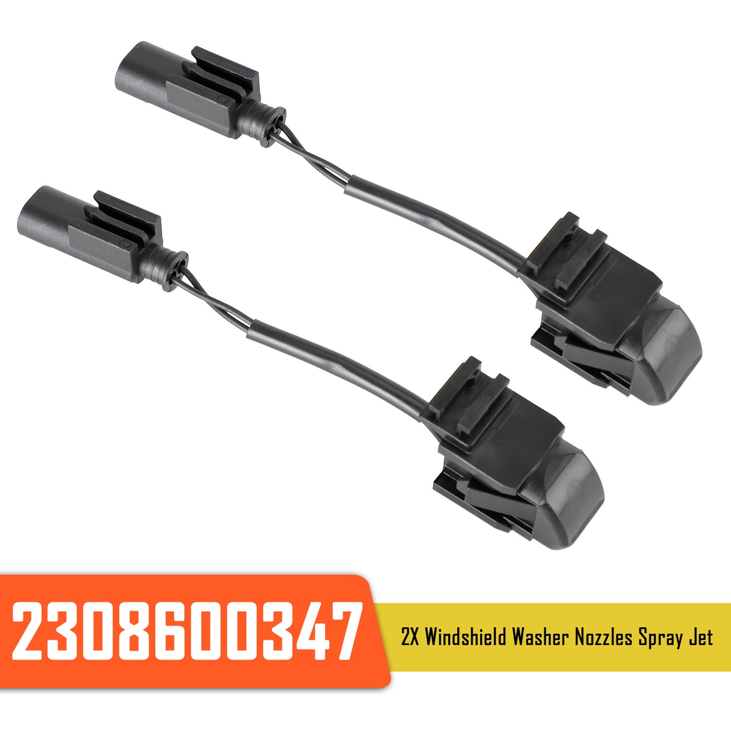2009-2011 BMW 3 Series E90N 323i Sedan 61667131299 2X Windshield Wiper Nozzle Spray Jet Heated