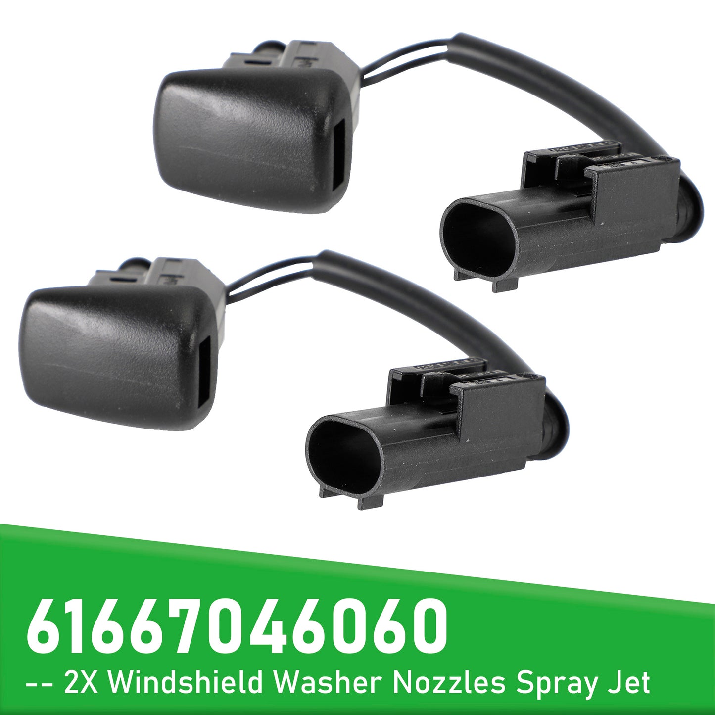 Mercedes-Benz W203 W208 2118601147 2X Windshield Washer Nozzles Spray Jet