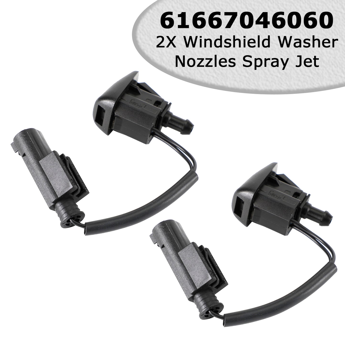 Mercedes-Benz W203 W208 2118601147 2X Windshield Washer Nozzles Spray Jet