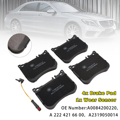 Mercedes-Benz W222 S-Class AMG A0084200220 Front Brake Pads With Wear Sensor