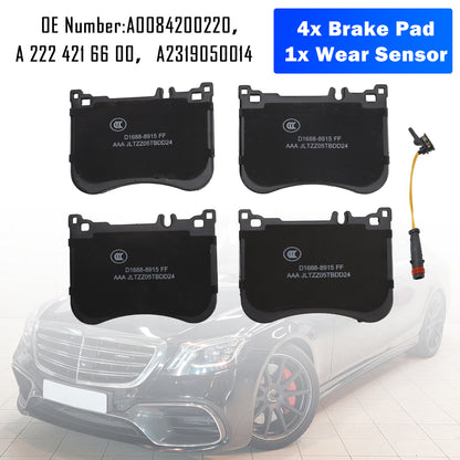 Mercedes-Benz W222 S-Class AMG A0084200220 Front Brake Pads With Wear Sensor