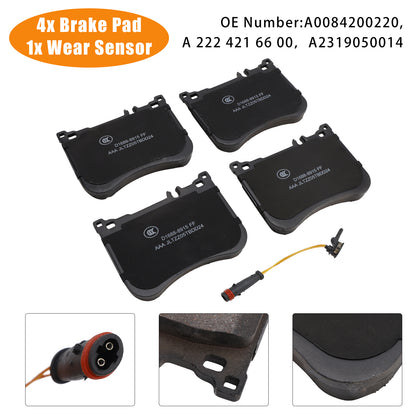Mercedes-Benz W222 S-Class AMG A0084200220 Front Brake Pads With Wear Sensor