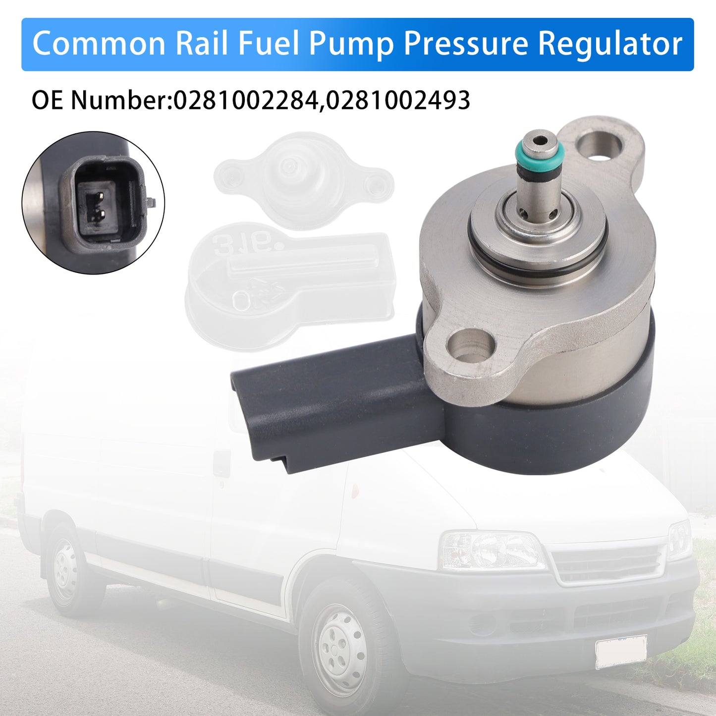 1998-2016 Peugeot 206 2A/C Hatchback 0281002284 Common Rail Fuel Pump Pressure Regulator