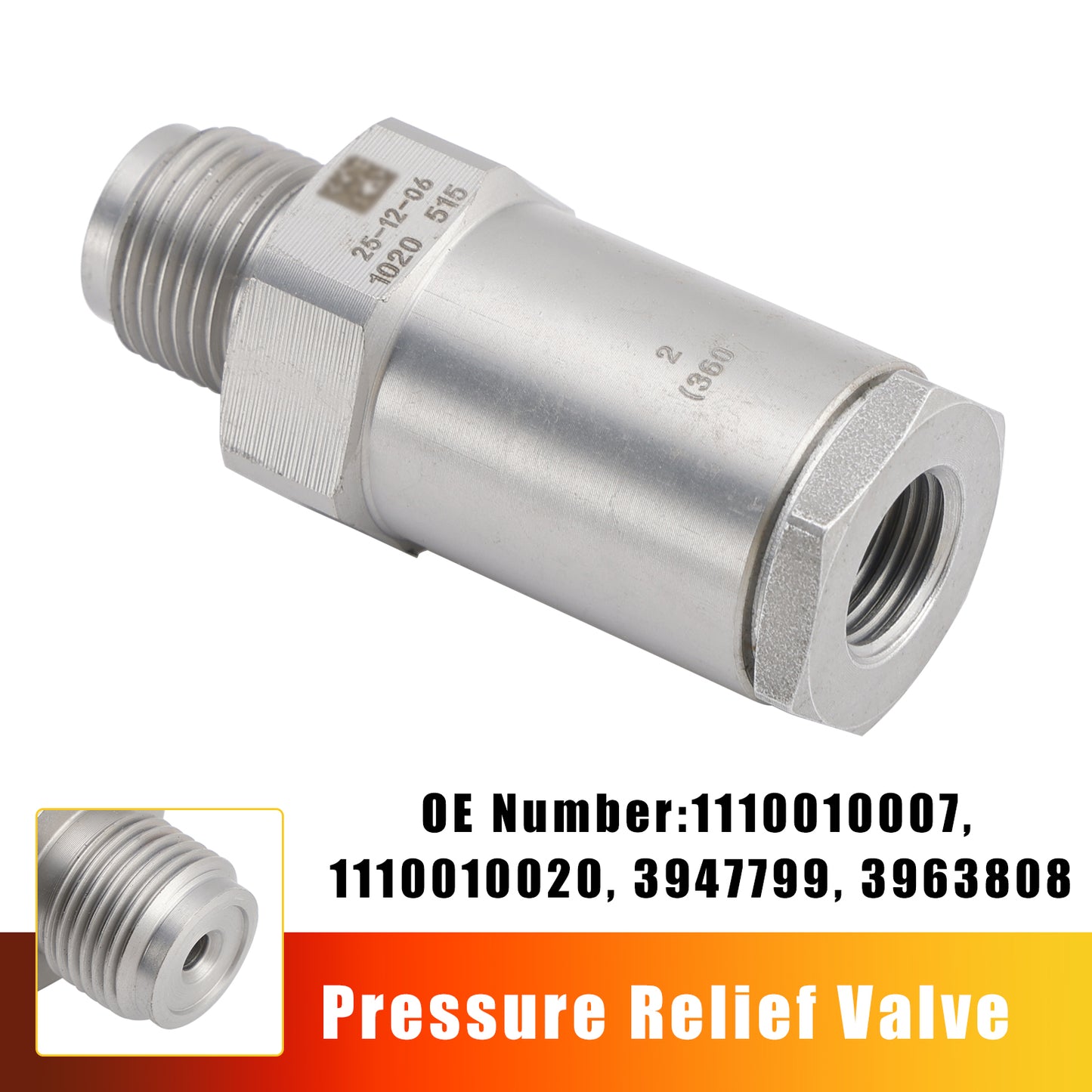 2003-2007 Dodge 2500 3500 Cummins 5.9L 3963808 Pressure Relief Valve