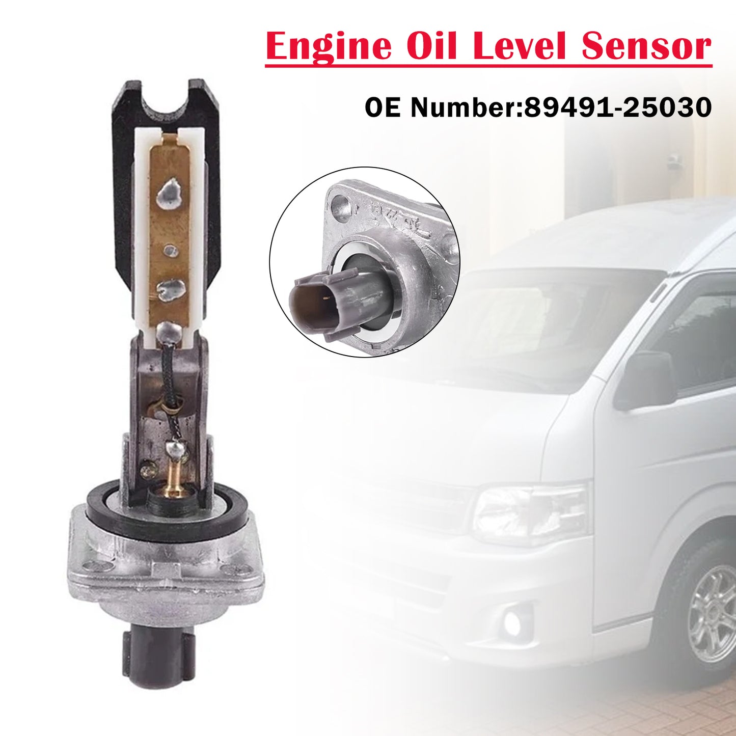 Toyota Hiace with 2TRFE Engine 89491-25030 2pins Engine Oil Level Sensor