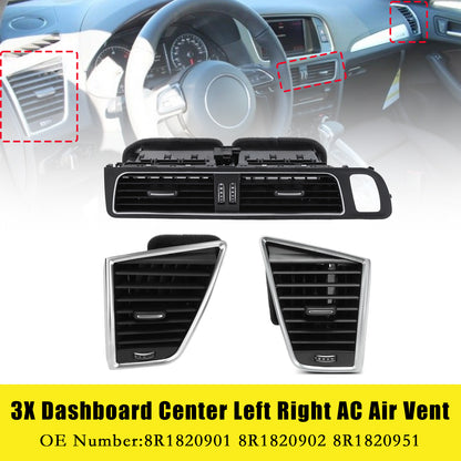 2009-2017 Audi SQ5 3.0L 8R1820901 Front Dashboard Center AC Air Vent Grille Cover Bezel