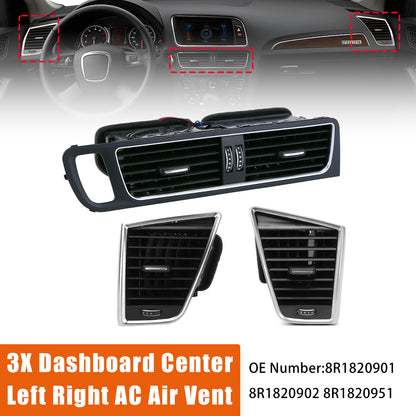 2009-2017 Audi SQ5 3.0L 8R1820901 Front Dashboard Center AC Air Vent Grille Cover Bezel