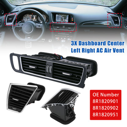 2009-2017 Audi SQ5 3.0L 8R1820901 Front Dashboard Center AC Air Vent Grille Cover Bezel