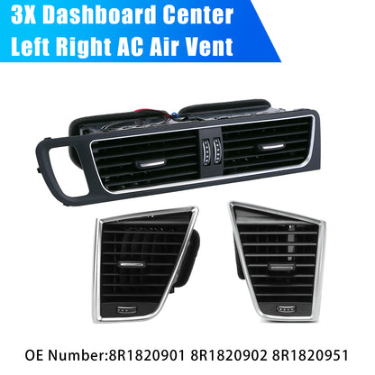 2009-2017 Audi SQ5 3.0L 8R1820901 Front Dashboard Center AC Air Vent Grille Cover Bezel