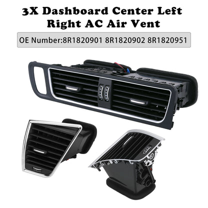2009-2017 Audi SQ5 3.0L 8R1820901 Front Dashboard Center AC Air Vent Grille Cover Bezel