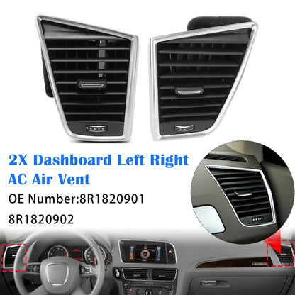 2009-2017 Audi Q5 8RB 2.0 3.0 TDI quattro 8R1820901 2PCS Left + Right Dashboard Air Vent