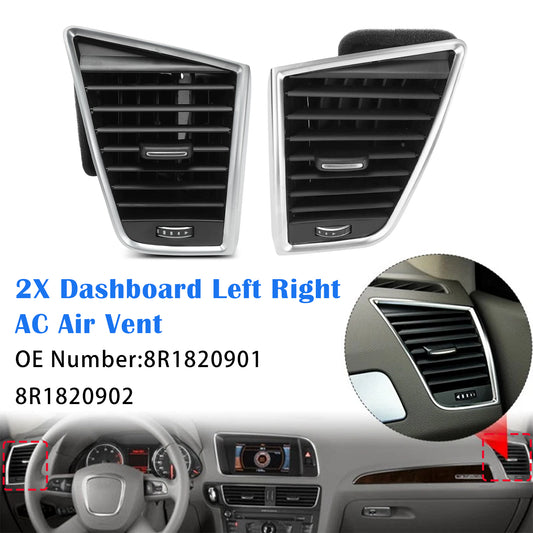 Audi Q5 SQ5 8R1820901 8R1820902 2PCS Left + Right Dashboard Air Vent