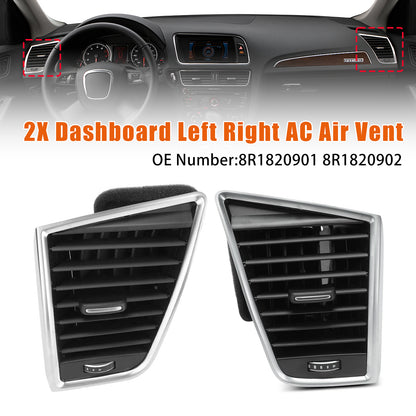 2009-2017 Audi Q5 8RB 2.0 3.0 TDI quattro 8R1820901 2PCS Left + Right Dashboard Air Vent