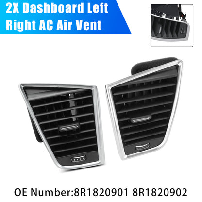 2009-2017 Audi Q5 8RB 2.0 3.0 TDI quattro 8R1820901 2PCS Left + Right Dashboard Air Vent