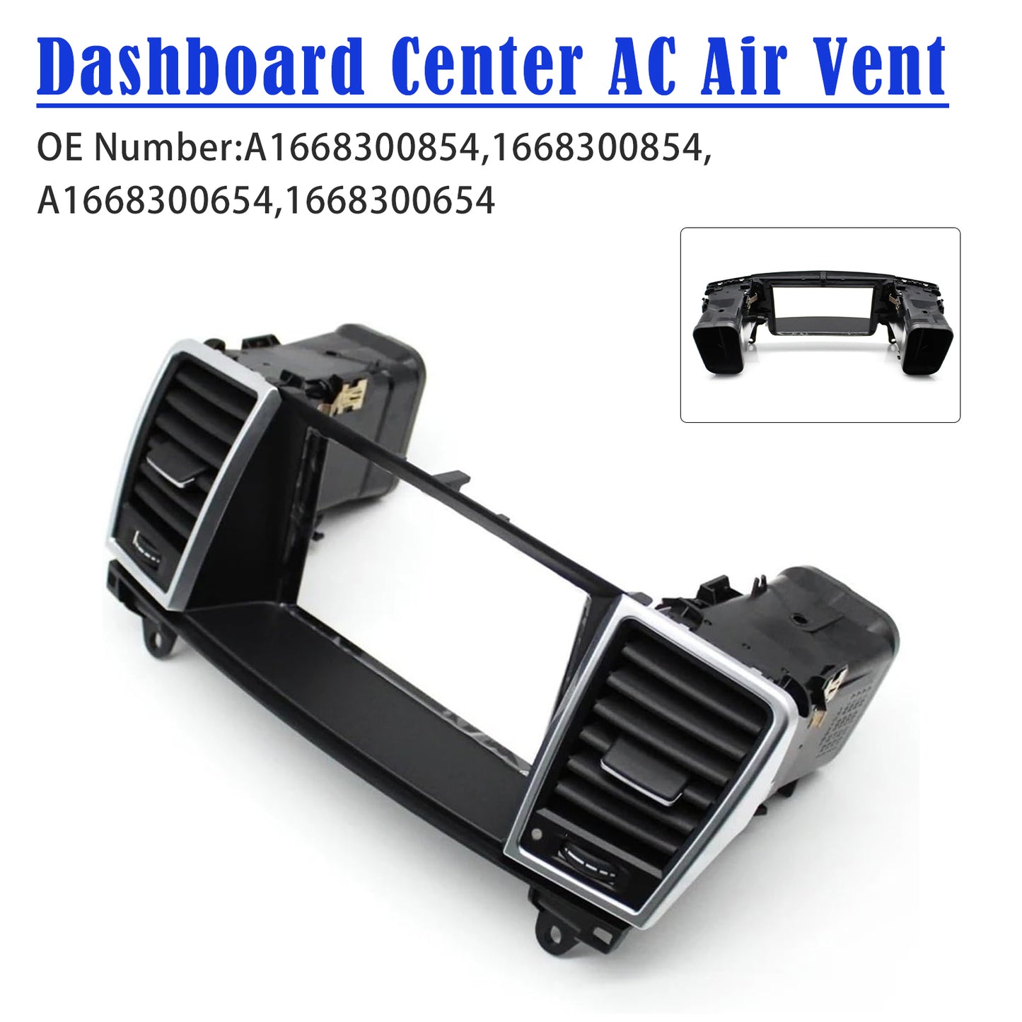 2013-2015 Mercedes Benz ML Class W166 A1668300854 Dashboard Center Air Vent Big Screen