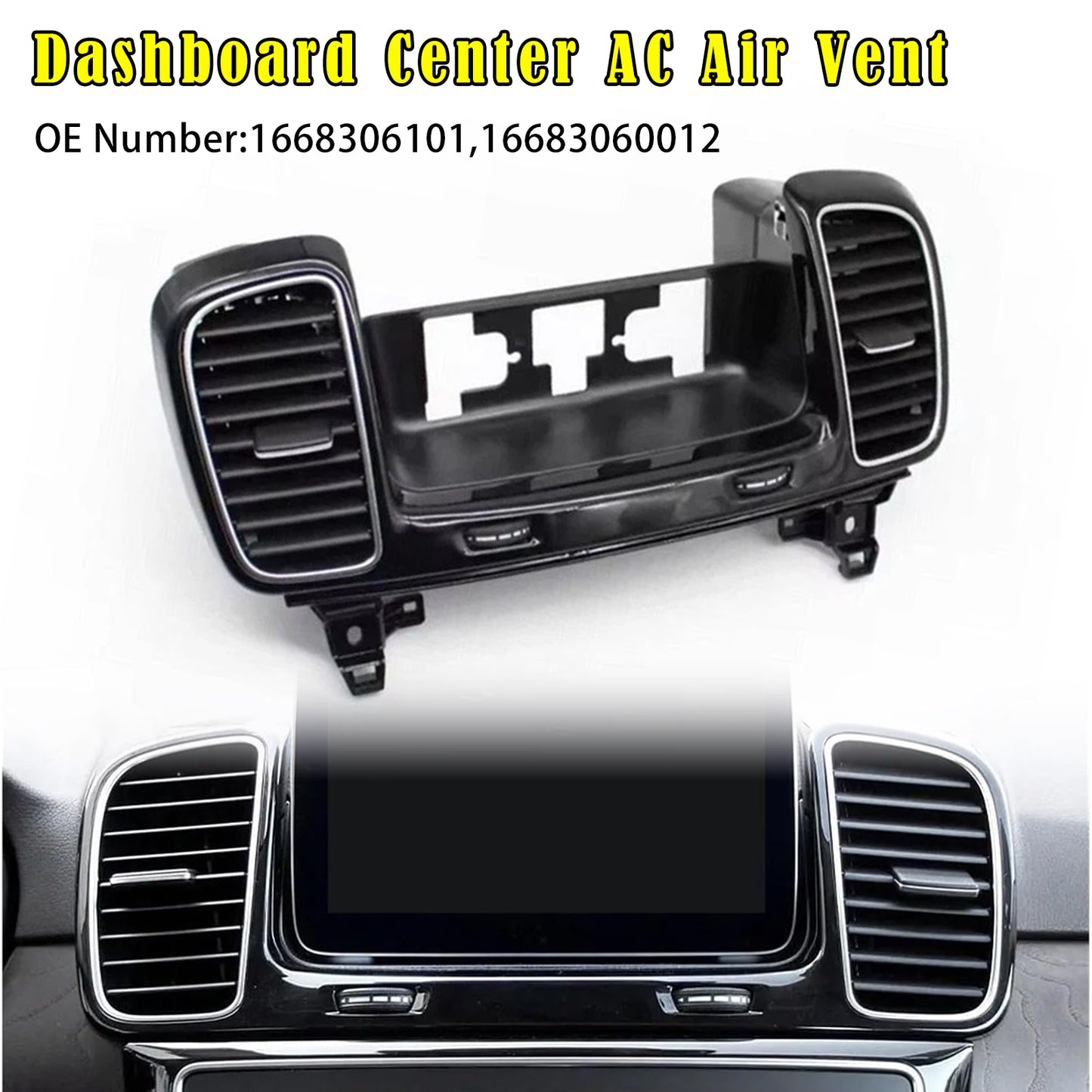 2016-2019 Mercedes W166 W292 Dashboard Center Air Vent Grille Panel