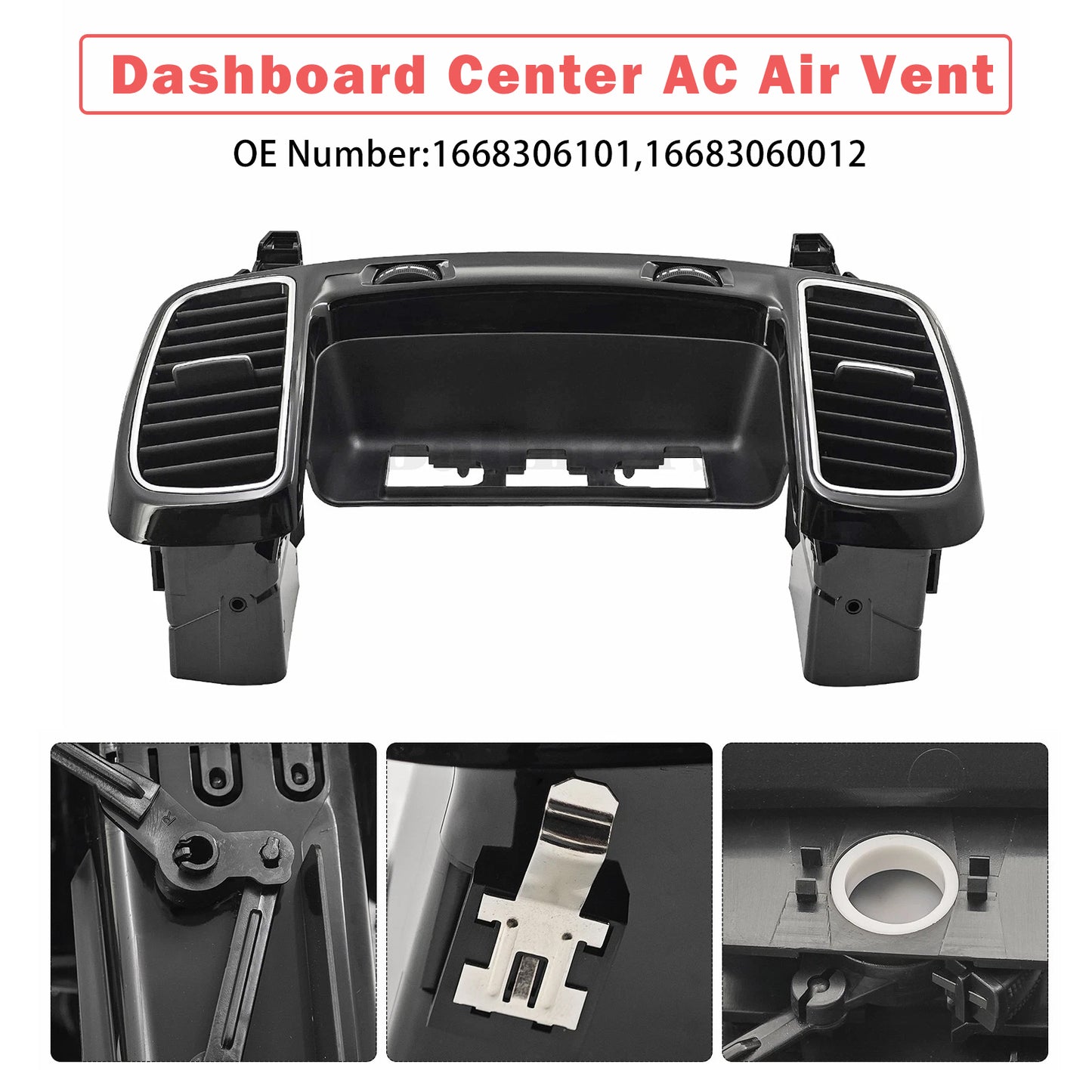2016-2019 Mercedes W166 W292 Dashboard Center Air Vent Grille Panel