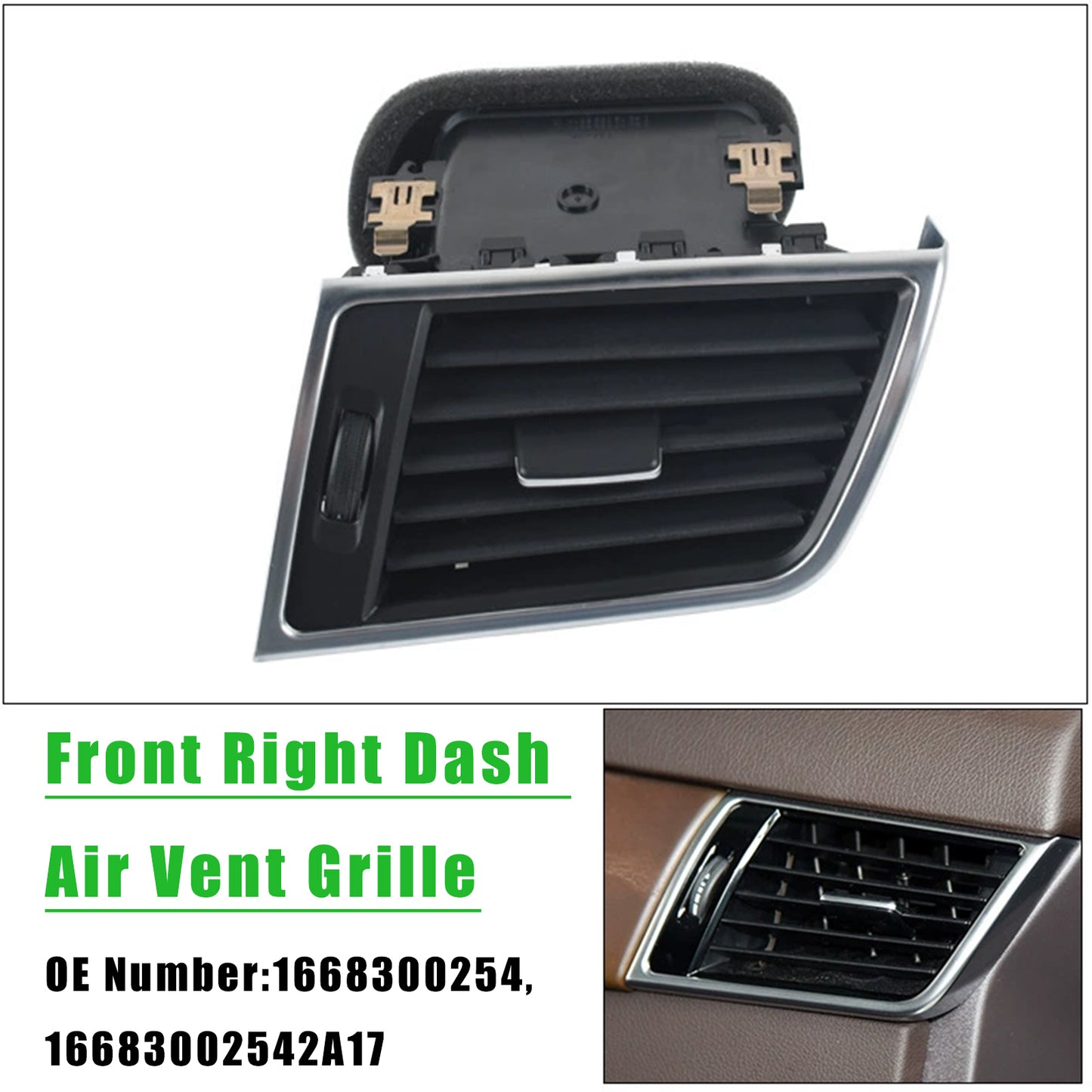 2012-2015 Benz W166 X166 GL450 ML400 Front Right Dash Air Vent Grille