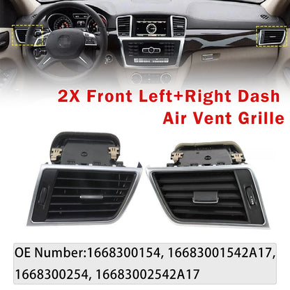 2012-2015 Benz W166 X166 GL450 2X Front Left+Right Dash Air Vent Grille