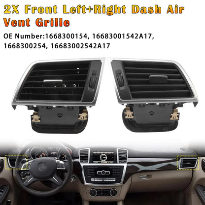 2012-2015 Benz W166 X166 GL450 2X Front Left+Right Dash Air Vent Grille
